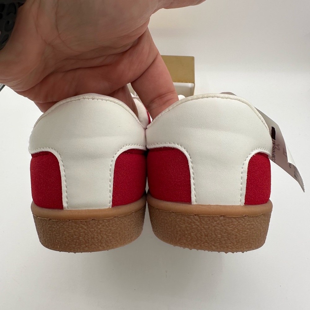 SINCERLY JULES Red & White Memory Foam Sneakers NWT | Size 8 | Sierra - Picture 9 of 10